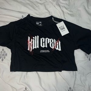 Kill Crew oversized crop top